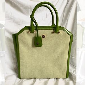 Tory Burch Emerald Green Tote Purse